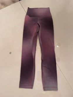 Purple Ombre High-Waist Leggings