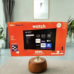HD319 70” ONN smart 4k Roku led tv floor model 