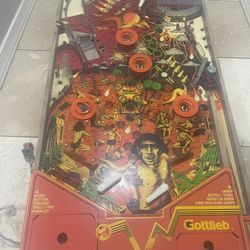 GOTTLIEB VOLCANO PINBALL MACHINE 1981 PLAYFIELD W IElectromechanical Components
