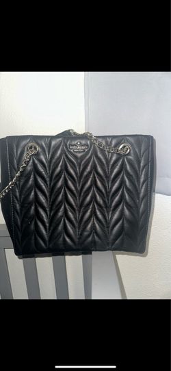 KATE SPADE NEW YORK BLACK LEATHER BAG