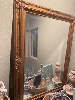 Big Mirror Victorian style , gold Frame