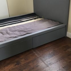 Queen Bed Frame With Drawers 