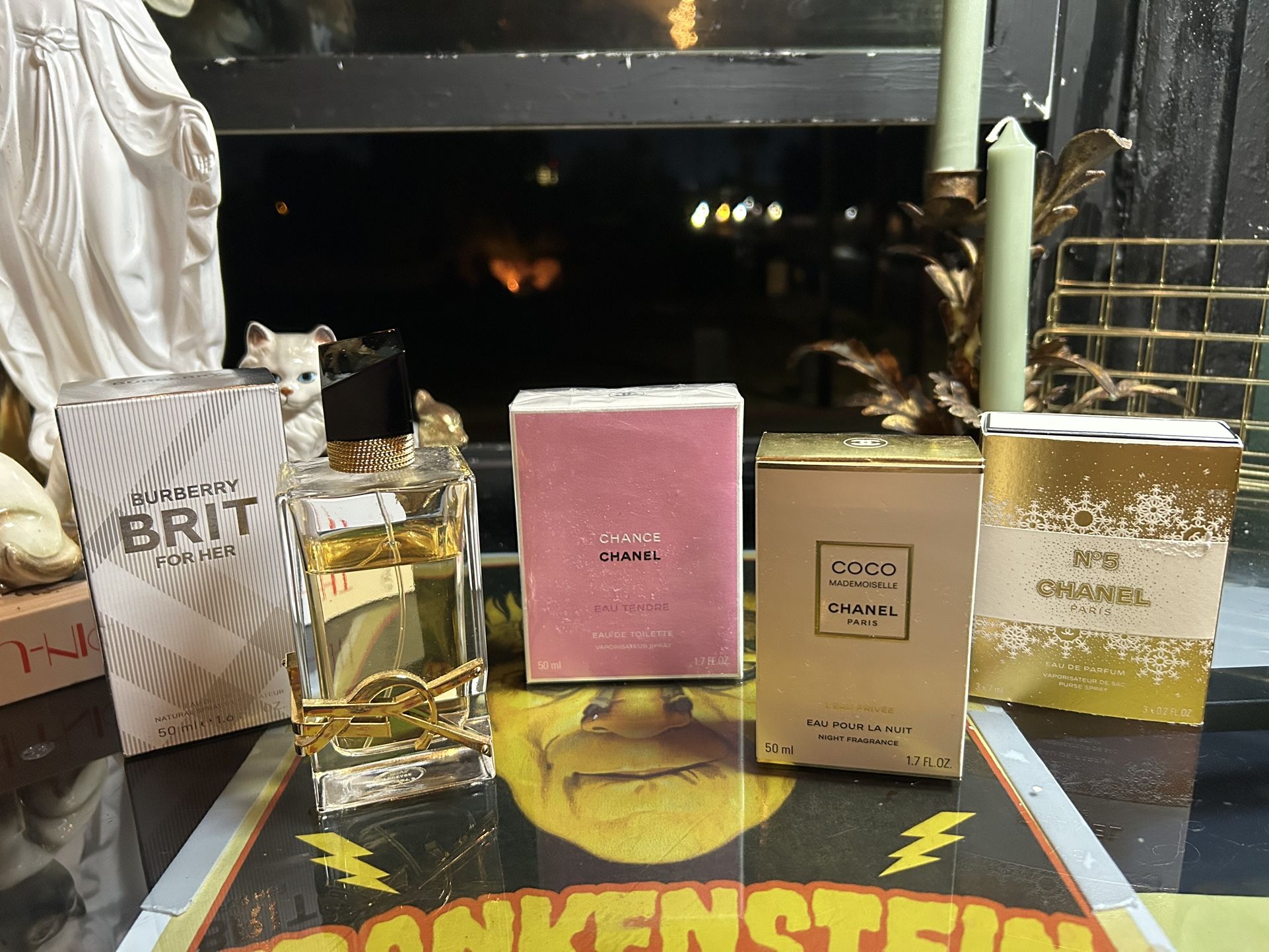 Perfume Lot Chanel Ysl Burberry 