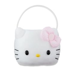 Hello Kitty Plush Halloween Easter Basket Candy Bucket Trick or Treat