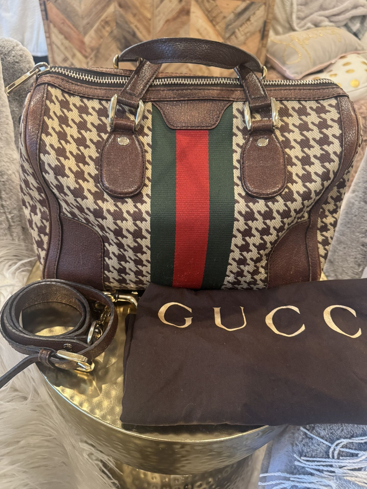 Auth Gucci Boston Bag
