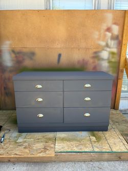 Midnight Blue 6-Drawer Dresser