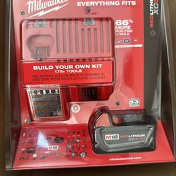 Milwaukee M18 XC 5.0 Ah Battery And Charger 