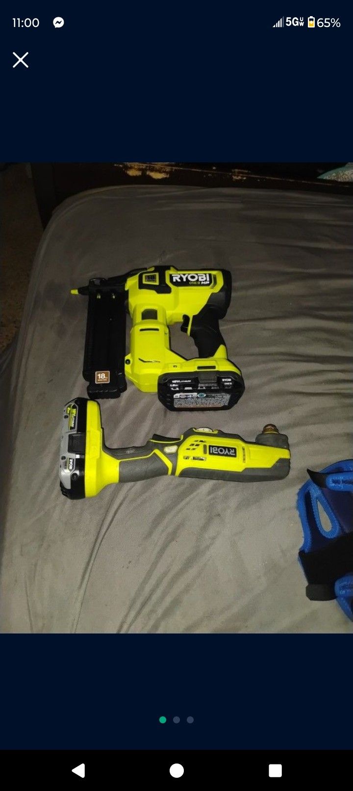 New Nailer and Batteries 2 Plus 2 Used Tools