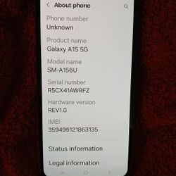 Samsung Galaxy A15 5G SM-156U ZK 128GB CHA SM2