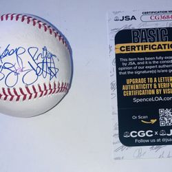 JOAN JETT BLACKHEARTS RUNAWAYS SINGER SIGNED AUTOGRAPH MLB BASEBALL JSA COA RARE