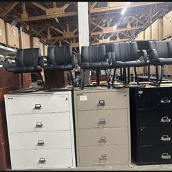 FireKing Fireproof Gun Ammo Storage Metal Lateral & Vertical Filing Cabinets 2,3,4,drawers W/keys 