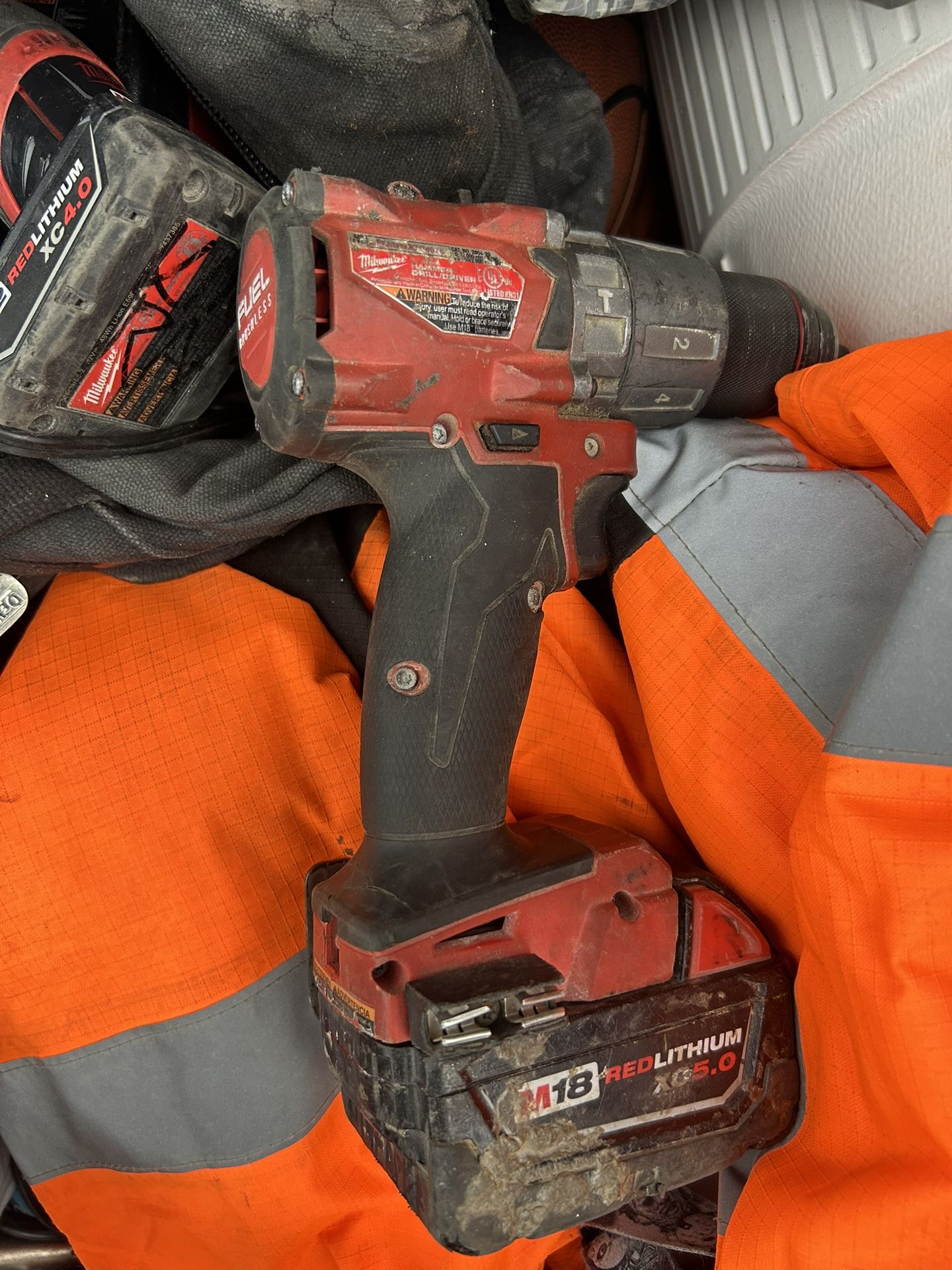 milwaukee m18 drill & milwaukee m12 impact drill and charger