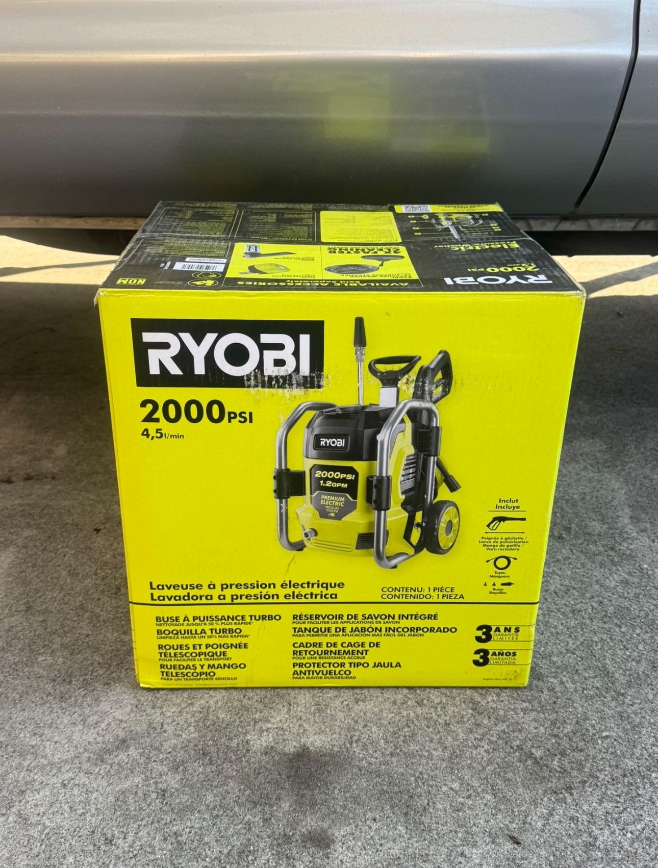 RYOBI 2000 PSI 1.2 GPM Cold Water Corded Electric Pressure Washer