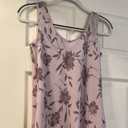 Womens Purple Floral Dress by Express, Size 1-2