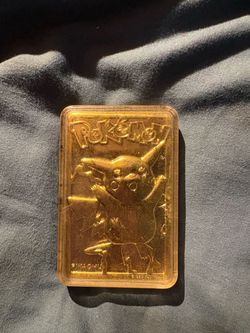 1999, 23k Gold-Plated Pikachu Card