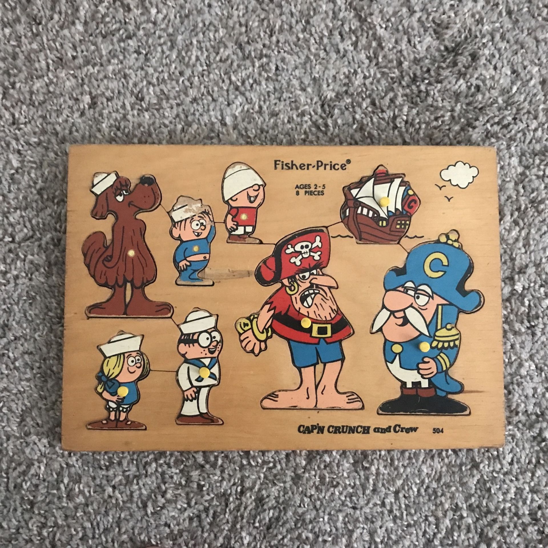 Wooden Puzzle- Cap’n Crunch and Crew by Fisher Price