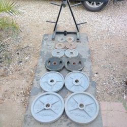 245lbs Olympic Weights+ Weight Tre