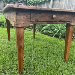 Antique Solid Wood French Farm Table