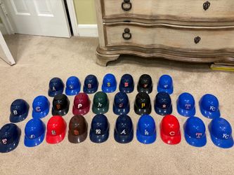 Lot of 27 vintage laich Dairy Queen mini baseball helmets