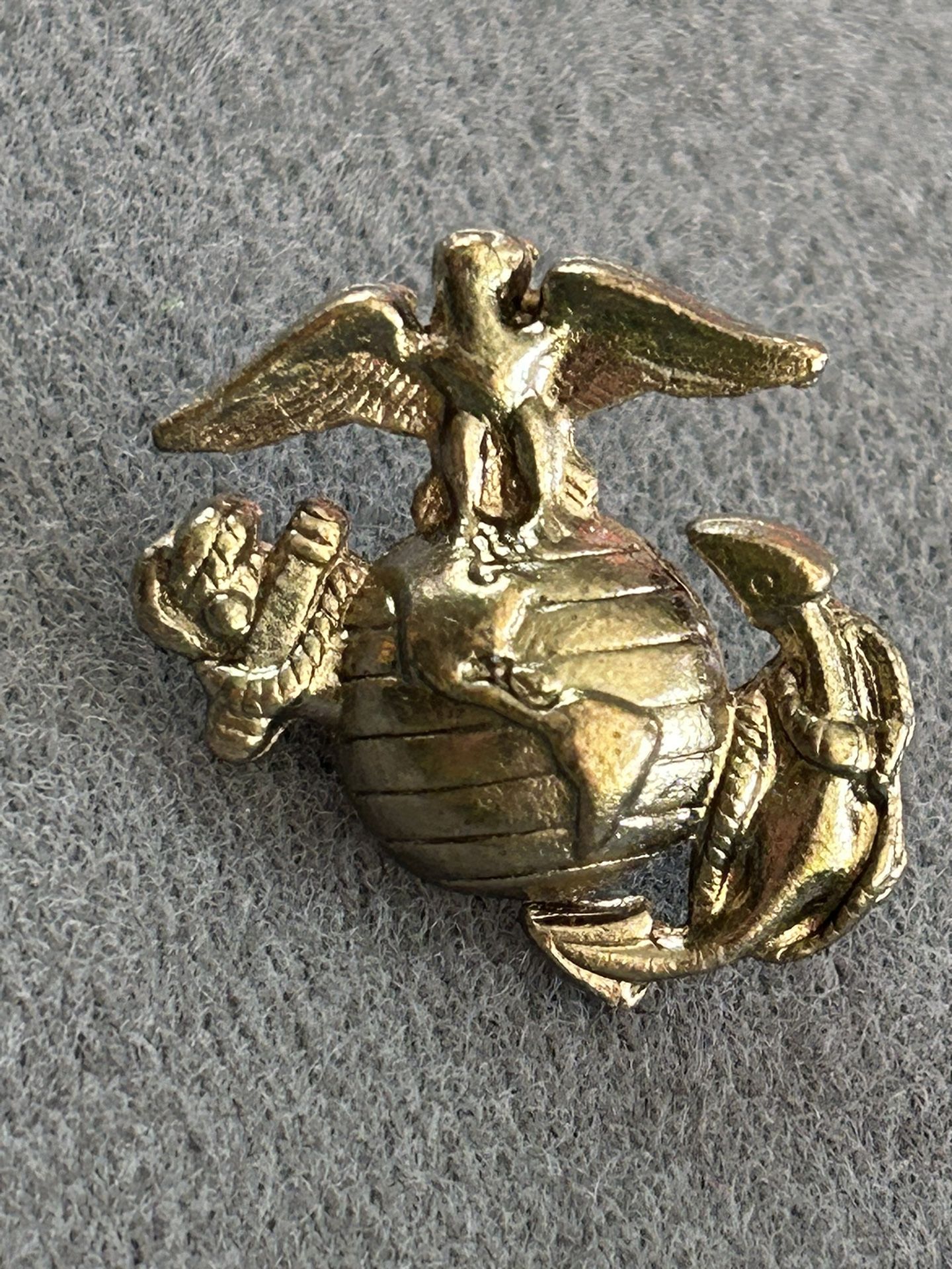 WWII USMC Marine Corp sweetheart Lapel Pin Gold Tone