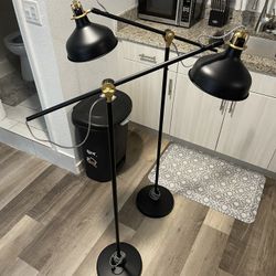 Two Standing IKEA Lamps
