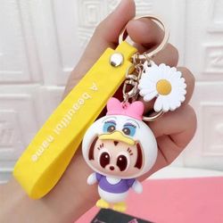 Disney Cosplay Pandant /Keychain  High quality 3D Mickey Mouse /Daisy /Winnie /the Pooh Minnie /Stitch /Donald Duck /Figures Pendant Keychain For Wome