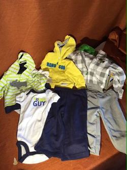 Boys 12m Brand New..Hoodies, Pants and Onesies