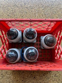5 Honeywell dome security cameras