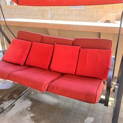 Swing and 4 Pillows Used Like New 