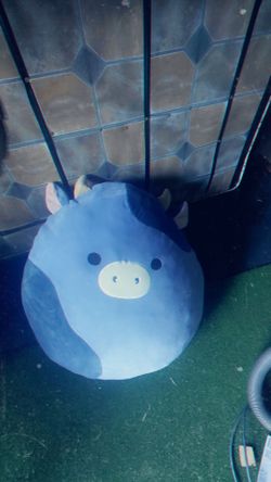 Squishmallow Large Blue Cow Plush
