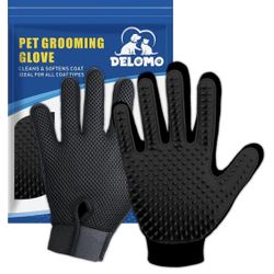 Delomo Pet Grooming Gloves