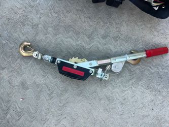Power Puller, 2 Hook Steel Cable Dual Gear Power Ratchet Come Along Winch, Heavy Duty Hand Cable Puller, Hoist Winch Cable Stretcher Lift