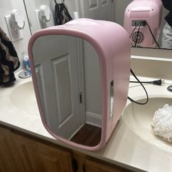 Mirrored Makeup Fridge 