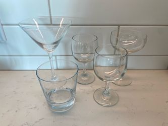 Assorted Cocktail Glasses