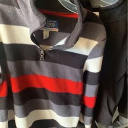 Boys Causal Fleece Pull Over Half Zipper Size 5/6
