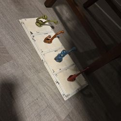 Weathered hat, coat, scarf rack....so cute,  but no wall space left!