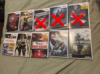 Wii games complete with Manuel BUNDLE, incredible HULK, SPIDER-MAN
