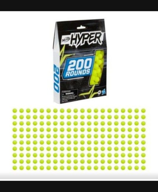 Nerf Hyper 200-Round Refill Includes 200 Nerf Hyper Rounds, for Use with Nerf Hyper Blasters