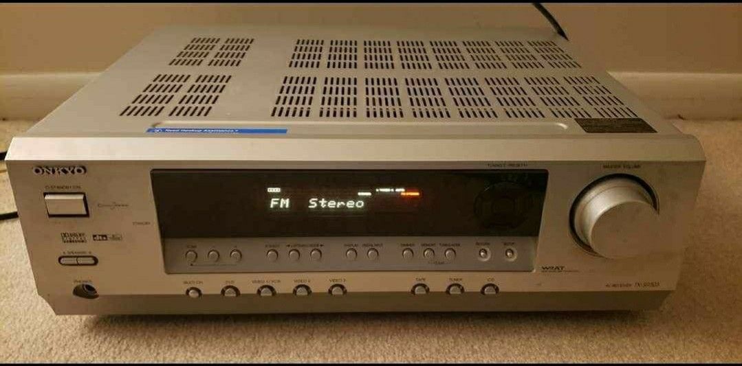 3 Stereo Receivers And Media Console Stand