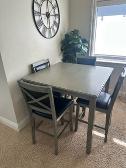 Counter Height Dining Table Set – 4 Chairs