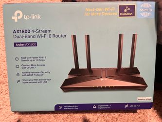 TP link AX1800 4 stream Dual brand WiFi 6 pro router