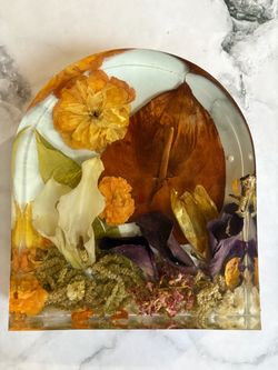 Resin Preserved Flower Decor