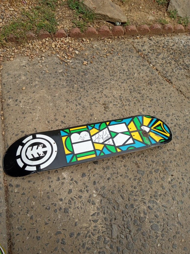 Element Skateboard Deck Signed By Bam Margera 