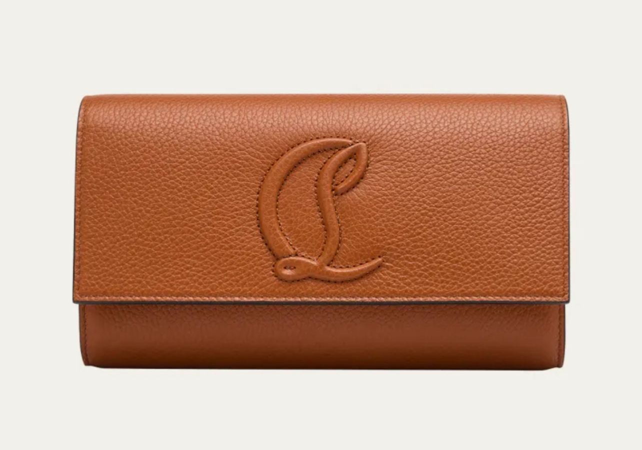 Christian Louboutin Loubi54 Wallet on chain Grained calf leather