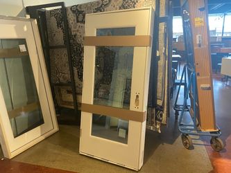 METRIE Left Hand Out Swing Primed Exterior Door
