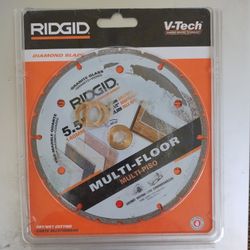 Diamond Blade RIDGID 5.5 " Cuts Tile Marble Quartz, Like New