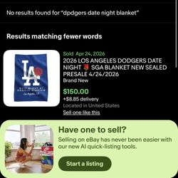 Dodgers Date Night Blanket 