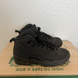 Jordan 12 Black Used 6y