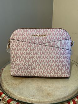 Michael Kors Jet Set Travel Medium Crossbody Bag, Signature Logo Dome