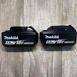 Makita 18v LXT 5.0ah Batteries ($70 EACH, Price Firm!!!!!) READ DESCRIPTION